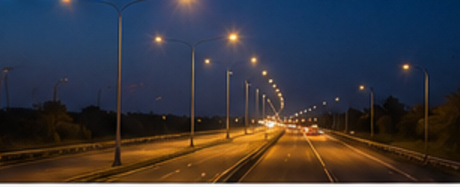 Representative highway street lighting installation work